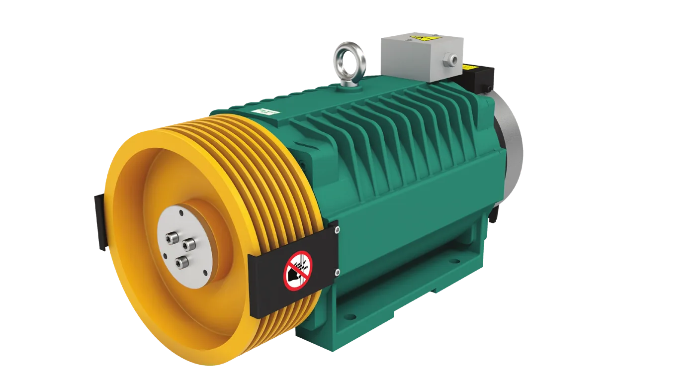Vermec VL-2500-10S gearless traction machine